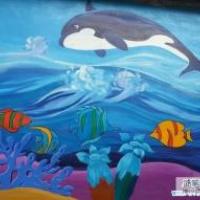 海底世界儿童画水粉画教师范画
