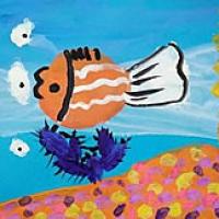 幼儿园儿童画海底世界作品