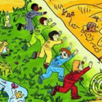 手拉手保卫绿色家园儿童画
