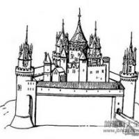 建筑图片 建筑城堡简笔画图片