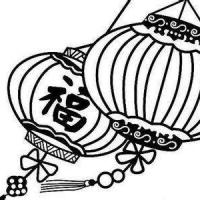 春节简笔画:灯笼