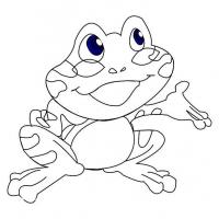 可爱青蛙简笔画图片 卖萌的青蛙怎么画