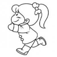 奔跑的小女孩简笔画 奔跑的小女孩简笔画步骤图片大全
