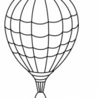 热气球简笔画教程,简笔画热气球画法