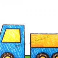 幼儿学画卡车