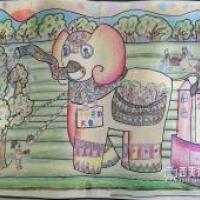 儿童科幻画《神奇的大象》赏析