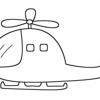 简易直升机简笔画