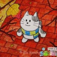 大脸猫的秋天美丽秋天图画儿童画分享