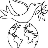 世界和平 和平鸽简笔画图片