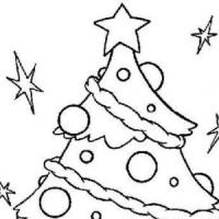 一棵美丽的圣诞树简笔画图片