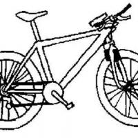 自行车简笔画3张