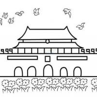 天安门怎么画 北京天安门广场简笔画图片