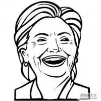 政治家 希拉里克林顿简笔画图片