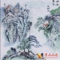 儿童中国画，秀色山谷