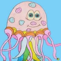 教你一步一步绘画彩色章鱼简笔画