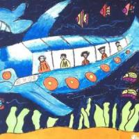 海底世界主题儿童画获奖作品