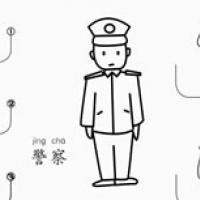 【警察简笔画】敬礼的警察简笔画怎么画步骤图