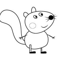 小猪佩奇之松鼠西蒙简笔画