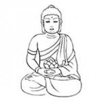 如来佛祖简笔画图片 如来佛祖就是释迦牟尼佛也称为释迦如来
