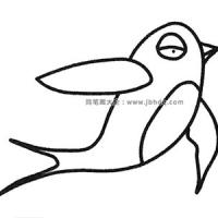 一组可爱的燕子简笔画图片