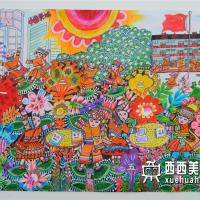 优秀的小学生获奖科幻画《神奇的变色的校服》