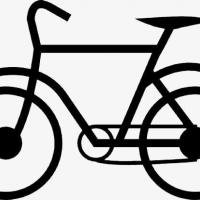 骑自行车简笔画