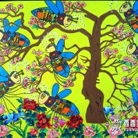 优秀中学生获奖科幻画《蜜蜂机器人》欣赏