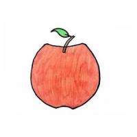 红苹果简笔画怎么画