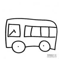 交通工具简笔画 幼儿公共汽车简笔画图片