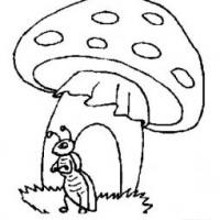 卡通建筑简笔画大全 蘑菇房子简笔画