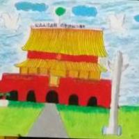 庆祝国庆节日儿童画在线欣赏