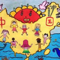 祝福祖国建国70周年欢度国庆儿童画获奖