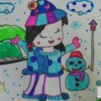 儿童画最爱冬天