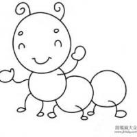 萌萌哒的毛毛虫简笔画