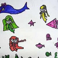 幼儿园简单海底世界儿童画