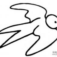 飞翔的小鸟简笔画