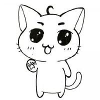 可爱的小萌猫简笔画
