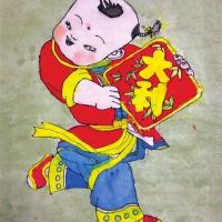 年画：福娃