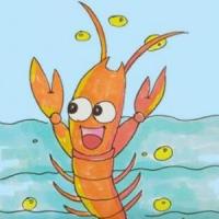 彩色龙虾简笔画画法