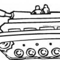 大型装甲车简笔画图片