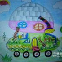 小学生获奖科幻画《蘑菇房车》赏析