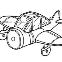 小型飞机简笔画图片