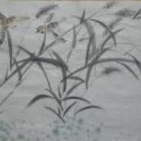 儿童水彩画作品图片-秋天的七星瓢虫