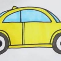 彩色甲壳虫汽车怎么画