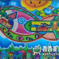 优秀小学生获奖科幻画《高空救生机》欣赏