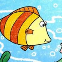 小丑鱼海底世界儿童画作品欣赏