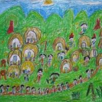 清明节儿童绘画大全-向革命先烈致敬