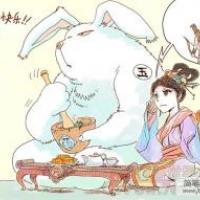 中秋节主题儿童画-嫦娥玉兔