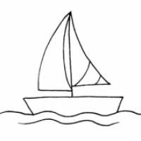 简单的帆船儿童简笔画教程