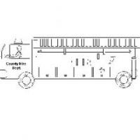 消防车 云梯简笔画
